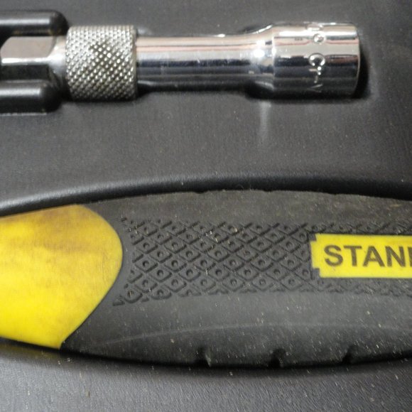 Stanley 360 rotation ratchet metric socket set in case~used handful times. - Picture 6 of 6